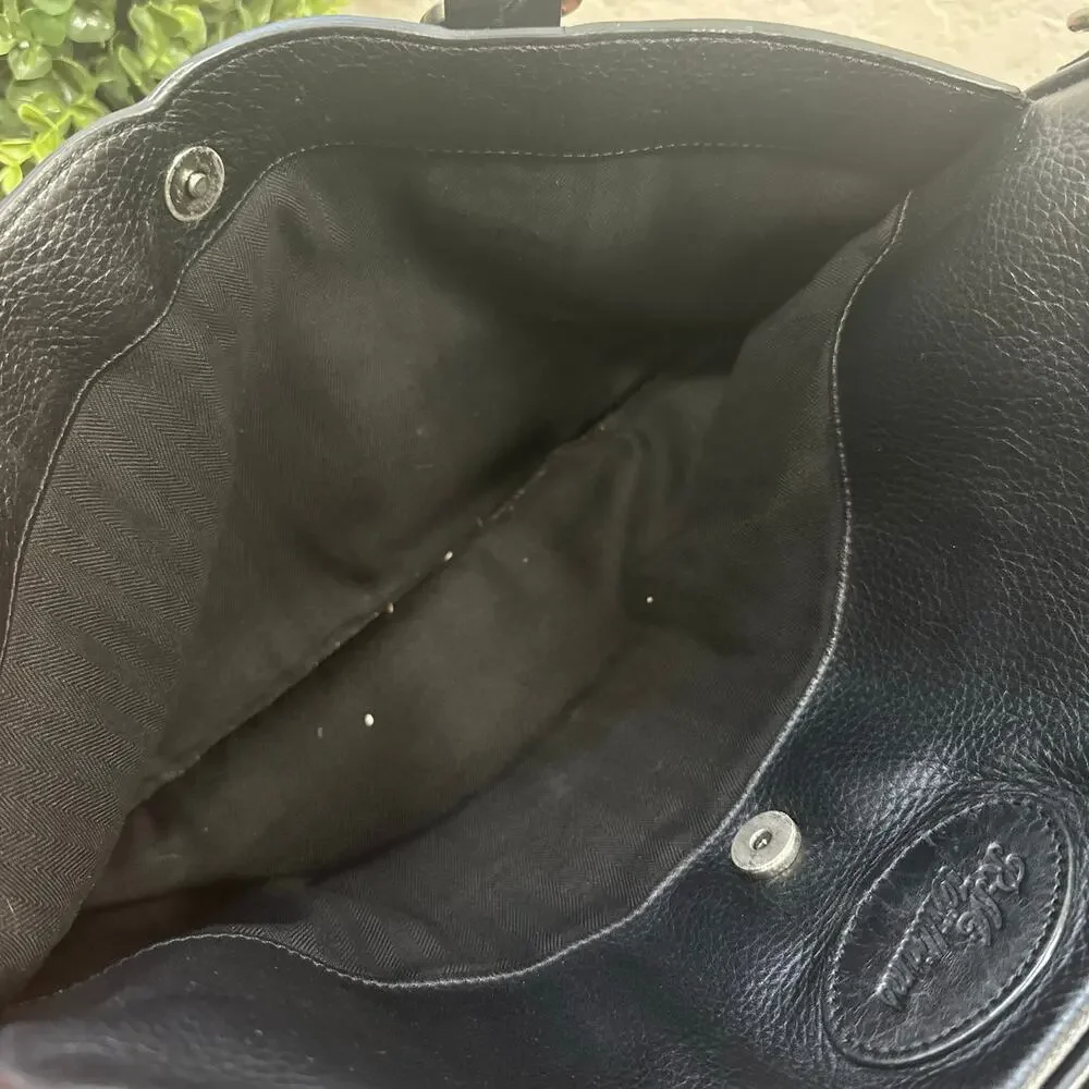 R.M. Williams Black Leather Signature Briefcase Bag